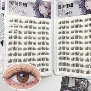 Cụm mi tự nhiên Nhẹ vô hình Thân mi DIY Nối mi Cụm mi riêng lẻ Lông mi dành cho nữ Mặc hàng ngày