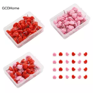GCDHome Ins Tình Yêu Hình Trái Tim Đẩy Chân An Toàn Màu Push Pin Cork Board Thumb Ta Wall Pins Trường Văn Phòng Phẩm Văn Phòng Ràng Buộc Tiếp Liệu HOT