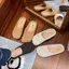 Dép nửa PYCOU Baotou, Dép đế phẳng nhẹ thoáng khí, Dép sandal thoáng khí chống trượt thanh lịch cho nữ