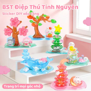 Sticker 3d Nổi Xếp Chồng Đồ Chơi Trẻ Em Hoạt Hình Dán Dễ Thương Sáng Tạo Quà Tặng