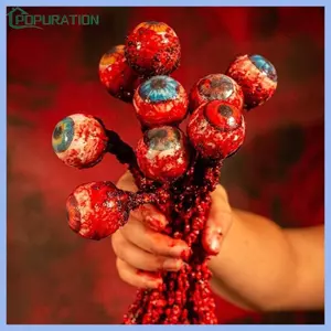 POP Đẫm Máu Nhãn Cầu Halloween Trang Trí Thực Tế Nhãn Cầu Prank Đạo Cụ Mắt Nhân Tạo