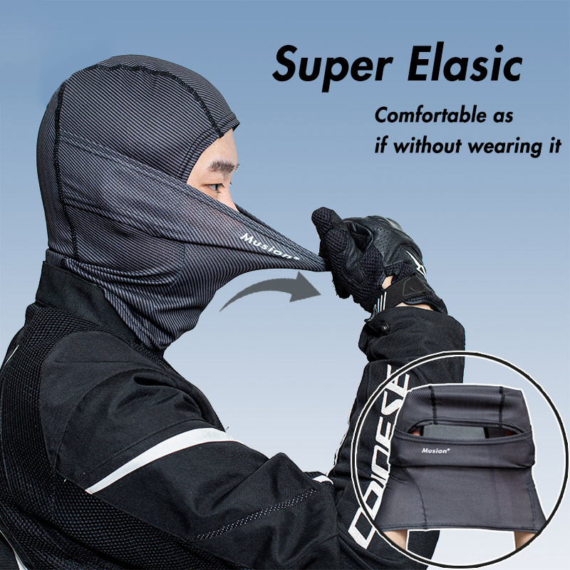 Musion Racing Balaclava - Thoáng Khí, Chống Nắng UV, Phù Hợp Cho Xe Đạp, Thể Thao Ngoài Trời & Xe Máy
