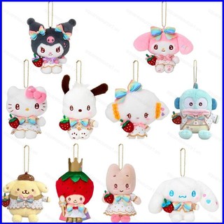 SS Sanrio Sang Trọng Búp Bê Cinnamoroll Kuromi Giai Điệu Nhồi Bông Đồ Chơi Móc Khóa Mặt Dây Chuyền Quà Tặng Cho Bé Gái Cho Trẻ Em