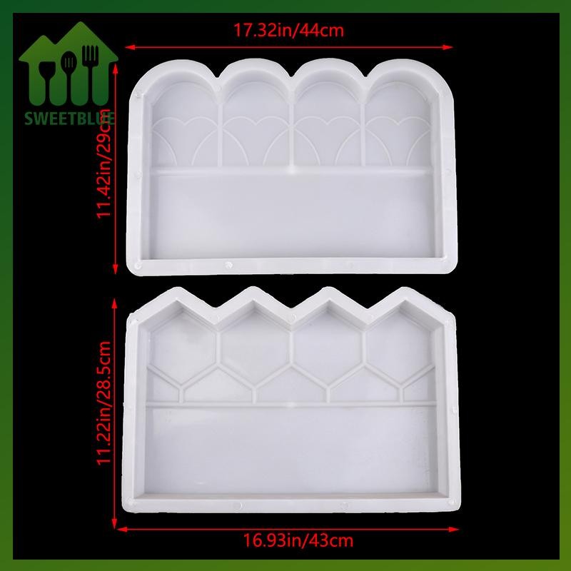 SWEET Vườn Edging Hàng Rào Khuôn Bê Tông Có Thể Tái Sử Dụng DIY Vườn Gạch Khuôn Cho Cá Ao Sân Sau Sân Vườn Trang Trí n