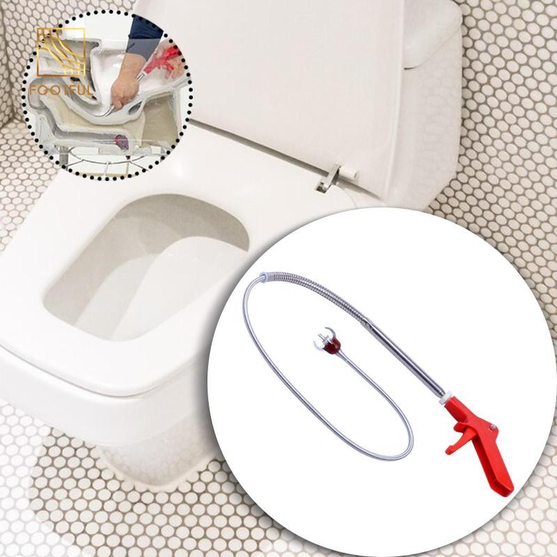 Toilette Snake Clog Remover Ốc sên vệ sinh Grabber -Công cụ tưởng niệm Công nhân Tiết kiệm ốc sên vệ sinh tắc nghẽn -Bearer -tool cho