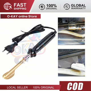 Máy Hàn Lưới Nhựa 220V 50W Bộ Đầy - Cán Đen Đầu Dẹp Dùng Sửa Cản Xe & Nhà Cửa