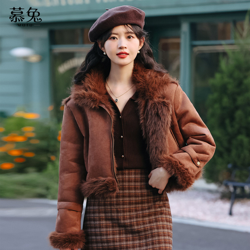 Mutu Pháp polo Cổ Áo Len Dài Tay Nữ Mùa Xuân 2026 Phong Cách Mới Dệt Kim Cardigan Thời Trang Top