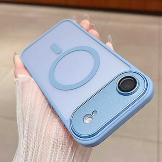 Ốp Acrylic Mờ Thu Hút Từ Tính Cho IPhone 17 16 15 14 Max 14Plus 15Plus 16Plus Vỏ Ống Kính Kim Loại Bảo Vệ Chống Rơi