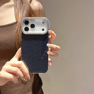 Ốp Điện Thoại Màu Kẹo Bling Long Lanh IMD Cho iPhone 17 Air 16 15 14 13 12 11 Pro Max Plus Kim Cương Bảo Vệ Camera Shining Cover