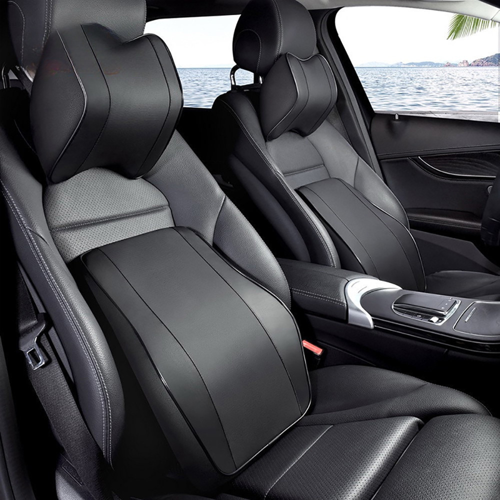 (Có hàng) General Motors Bảo vệ cổ tựa đầu Bộ nhớ ghế Cotton thoải mái được hỗ trợ bởi tựa đầu ô tô Bộ hỗ trợ eo