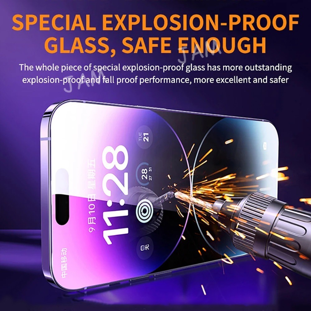 Kính cường lực tự dán chống nhìn trộm có khung tự dáncho iPhone17 16 15 14 13 12 11 XS XR XSMAX 6S 7 8 Plus ProMax SE | BigBuy360 - bigbuy360.vn