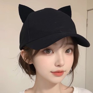 Sinh Viên Tai Mèo Quỷ Tùy Chỉnh Nam Nữ Thể Thao Ngoài Trời Mũ Thêu Mũ Bóng Chày Vành Mũ Chống Nắng