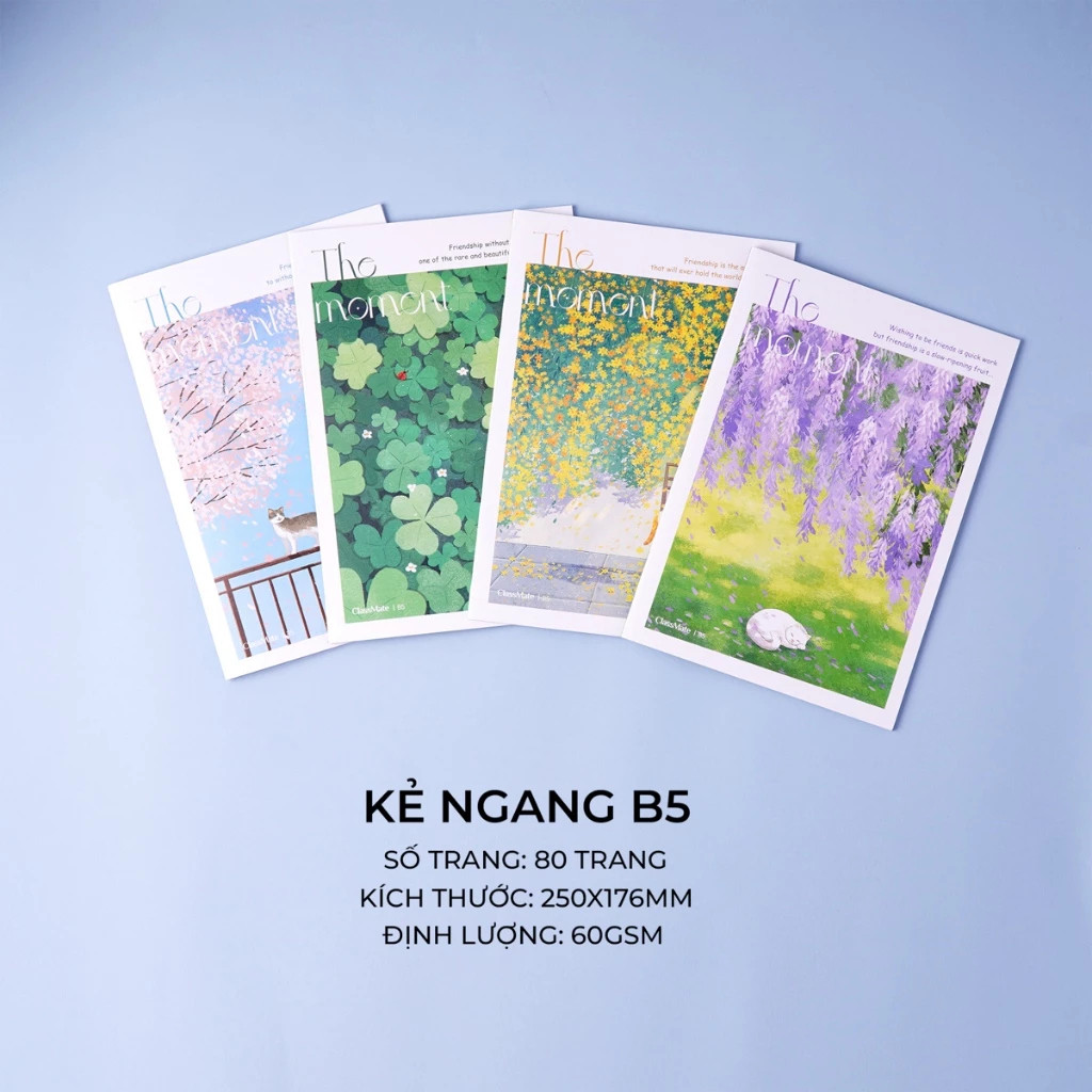 Combo 4/8 Vở Kẻ Ngang MONDEZ, Vở Kẻ Ngang 80-120 Trang 60/70GSM, Vở Kẻ Ngang Thiết Kế Cute-AT