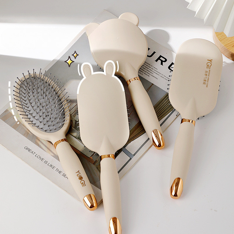 Lược Massage Đệm Không Khí- Lược Massage Da Đầu Chống Nhọn, Thích Hợp Cho Nữ Tóc Dài / Tóc Xoăn (Thiết Kế Dễ Thương) & - * &