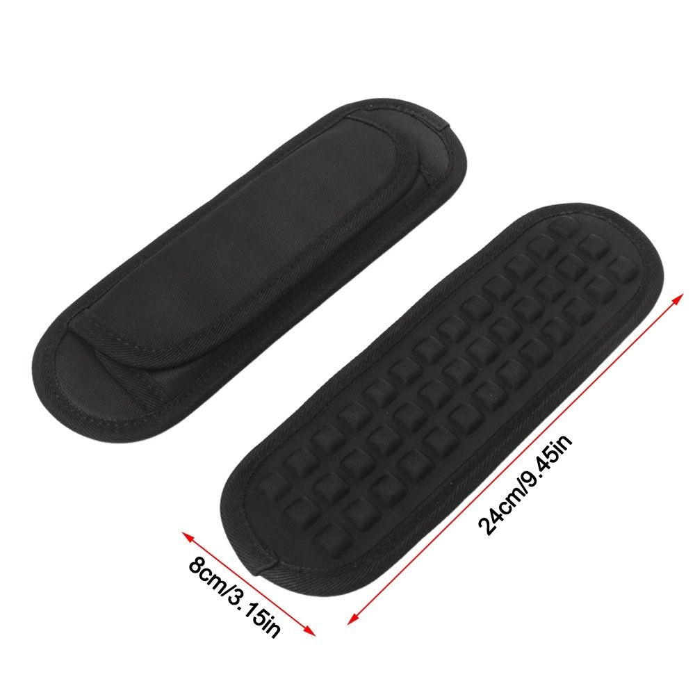 HOBBYIN 1 Miếng đệm vai chống trượt cho túi máy tính xách tay, tháo rời, thoáng khí bằng Nylon, phụ kiện dây đeo thay thế