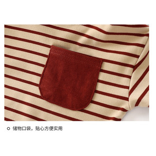 (6m-8Yrs) Lớp đế lông cừu-Velvet dành cho trẻ em - Áo sơ mi dài tay sọc cổ điển, đồ lót giữ nhiệt ấm cho mùa xuân thu