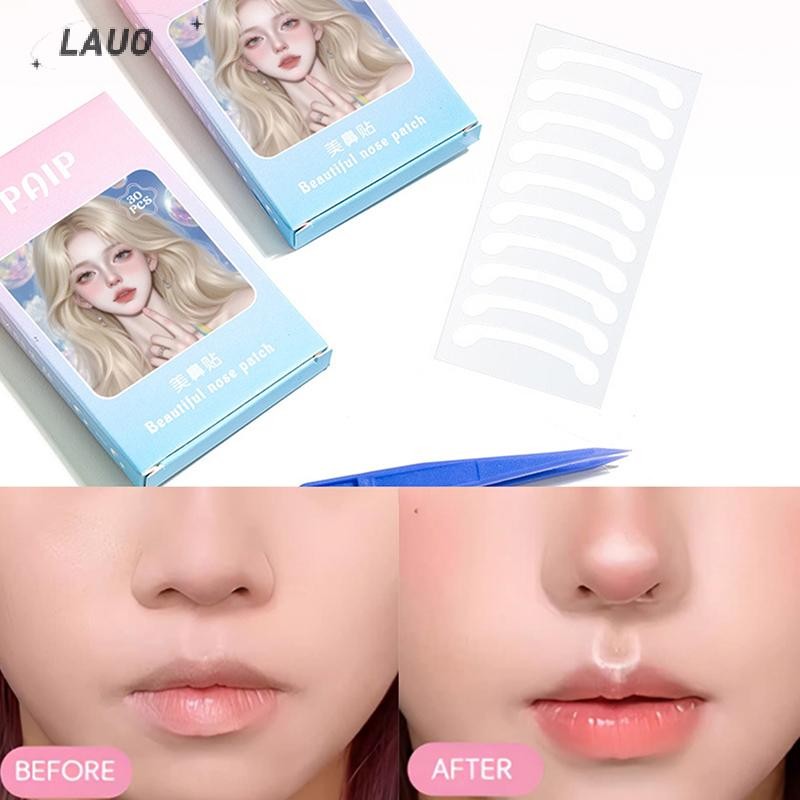 Springevenstar 30 Cái Mũi Trong Suốt Vô Hình Mũi Mỏng Dán Có s Thu Nhỏ Mũi Cánh Miếng Dán Cho Cosplay Đặc Biệt Mũi Thu Nhỏ Springevenstar