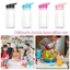 Cốc tuyết ICUCKO, Cốc Mason Jar chống vỡ có thể tái sử dụng, Chai nước dung tích 300ml được khoan sẵn cho trẻ em