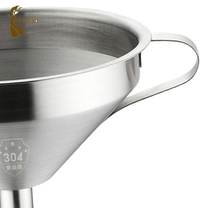 Phễu Inox 304 Có Dụng Cụ Lọc Phụ Kiện Nhà Bếp Cấp Thực Phẩm Có Tay Cầm Để Chuyển Bột Dầu