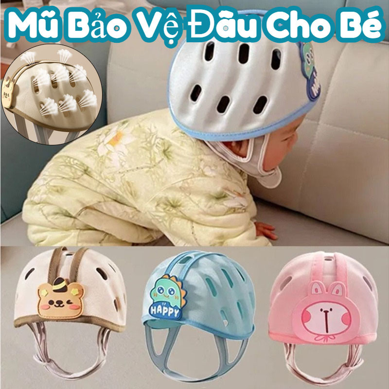 Mũ Bảo Vệ Đầu Cho Bé,Bảo Vệ Đầu Kiểu Hàn Nhẹ,Quà Tặng Thiết Thực Cho Các Bé Mới Tập Đi