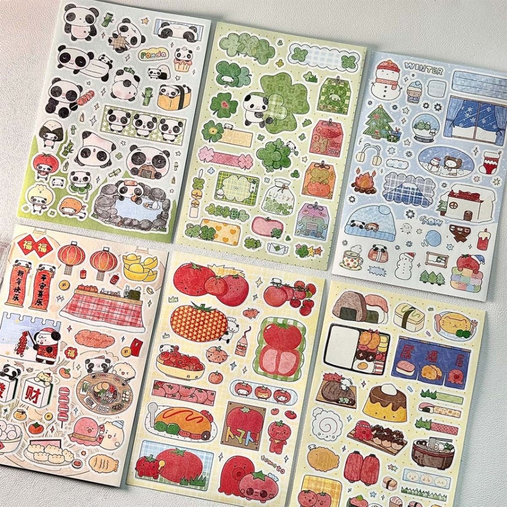 Sticker waka waka Panda - Giao mẫu ngẫu nhiên  (10x17cm)