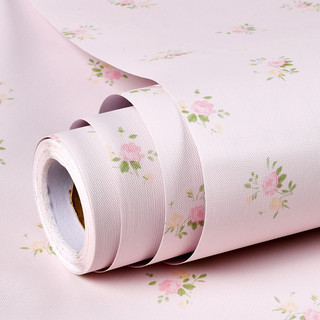 ☀Mục Vụ Nhỏ Hoa Tự Dính Giấy Dán Tường Phòng Ngủ Ấm Màu Hồng Cô Gái Hộ Gia Đình Đổi Mới Miếng Dán Ký Túc Xá Sinh Viên Giấy Dán Tường Chống Thấm Nước ZKMJ