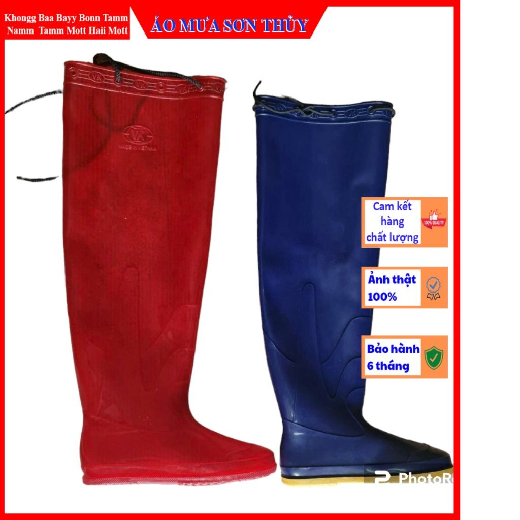 (ỦNG CẤY DÀI ) Ủng cấy Vĩnh Ký size 35-43 đế màu vàng cứng dày dặn, ủng đi cấy, ủng lội nước, ủng vk aomuasonthuyhn