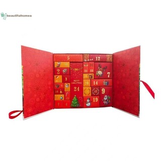 BeautifulHomeA Giáng Sinh Đếm Ngược Trống Hộp Quà Tặng Để Lấp Đầy 24 Ngày Ông Già Noel In Hình Hộp Sưu Tập Giáng Sinh Mùa Vọng Lịch Hộp VN