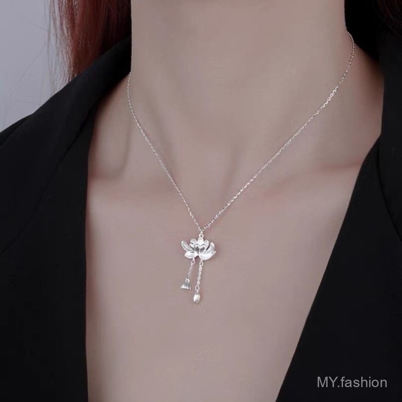 Bông Sen Tua Rua Vòng Cổ Nữ - Thiết Kế Mới, Mang May Mắn và Phong Cách Hiện Đại