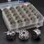 MAKY 25 Chiếc Máy May Nhựa Bobbins Ống Thay Thế Có Hộp Trong Suốt Cho Máy May Gia Đình DIY Quần Áo Thủ Công Dự Án VN
