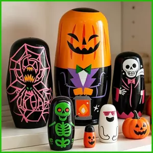 Búp Bê Làm Tổ Cho Trẻ Em 6 Lớp Halloween Nhện Xếp Chồng Tượng Người Lớn Làm Tổ Búp Bê Cho Tiệc Lễ Tạ Ơn saixit2vn