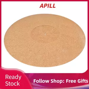 Apill Máy ghi âm tĩnh chống trượt Wisoqu Cork Mat 12 inch với khả năng giảm xóc mượt mà và giảm tiếng ồn cho người chơi LP