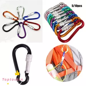 TOPTOOLCX 5 / 10 Chiếc Nút Leo Thiết Bị Chất Lượng Cao Hợp Kim An Toàn Carabiner