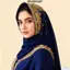 Khăn Hijab voan BRBRAA, Khăn choàng voan lụa thêu hạt vàng, Khăn choàng voan thời trang 170 × 70cm Sequin quấn khăn trùm đầu dài cho nữ
