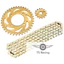 Bộ nhông sên đĩa mạ vàng NSD xích sên TLT thái lan exciter 135 - ex135 gp 2011-2014 (Gold 428H 14-39-116L)
