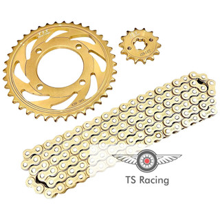 Bộ nhông sên đĩa mạ vàng NSD xích sên TLT thái lan exciter 135 - ex135 gp 2011-2014 (Gold 428H 14-39-116L)