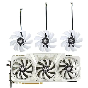 IiiCooling Quạt Cho GALAXY KFA2 GTX 1080Ti 1080 1070Ti 1070 1060 HOF card Đồ Họa Quạt Thay Thế 85mm 4PIN GA92S2H 0.35A GPU FAN * *