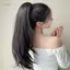 PNPIA- Kẹp tóc giả đuôi ngựa thẳng dài với chất liệu mềm có thiết kế kẹp kiểu mới dành cho nữ