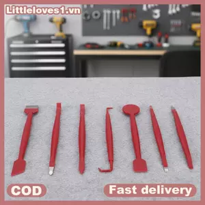 Littleloves1 7 Chiếc Xe Bọc Phim Bộ Dụng Cụ Xe Vinyl Bọc Cửa Sổ Tint Phim Bộ Dụng Cụ Xe Stiers Lắp Đặt Squeegee Set Scraper Phụ Kiện Xe Ô Tô VN