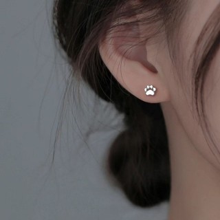 Bạc 925 Kim Mèo Móng Vuốt Bông Tai Thời Trang Đơn Giản Nữ Trang Sức Hàng Ngày Đeo Quà Tặng