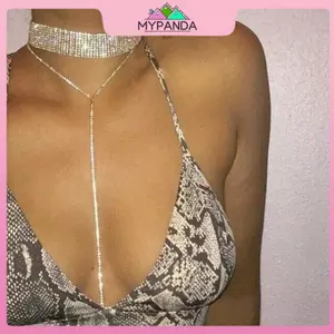 MYPANDA Thời Trang Nữ Xương Đòn Nelace Kim Cương Giả Mặt Dây Chuyền Dây Chuyền Choker Cổ Trang Sức.