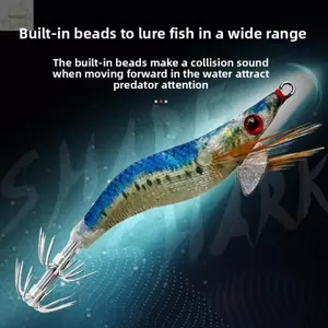 Jig mực AWNGD, Mồi câu cá 1,5 # 7cm, Mồi câu cá cứng Dạ quang 8.2g Phát sáng trong bóng tối Mồi cứng Câu cá nước mặn