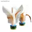 SRVN Foot Ki Fancy White Goose Feather Shuttleco để tập thể dục Trung Quốc Ki Shuttleco Fitness Entertainment.