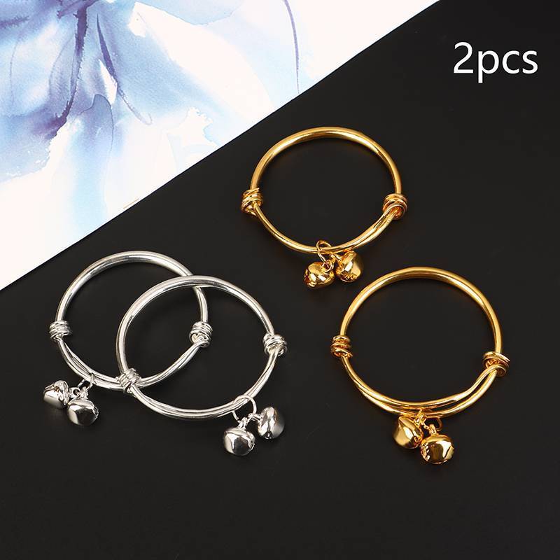 ZTHOME Vòng Tay Trẻ Em Mạ Vàng Mịn Bụng Tròn Bé Xổ Số Chuông Vòng Tay Trang Sức HOT