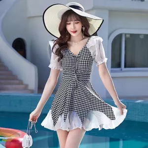 Đồ bơi nữ tính Vỏ gợi cảm Bụng mỏng hơn trông bảo thủ Kích thước lớn Fat mm Cover Fat Hot Spring 2026 Mới Bán chạy Một mảnh Sw