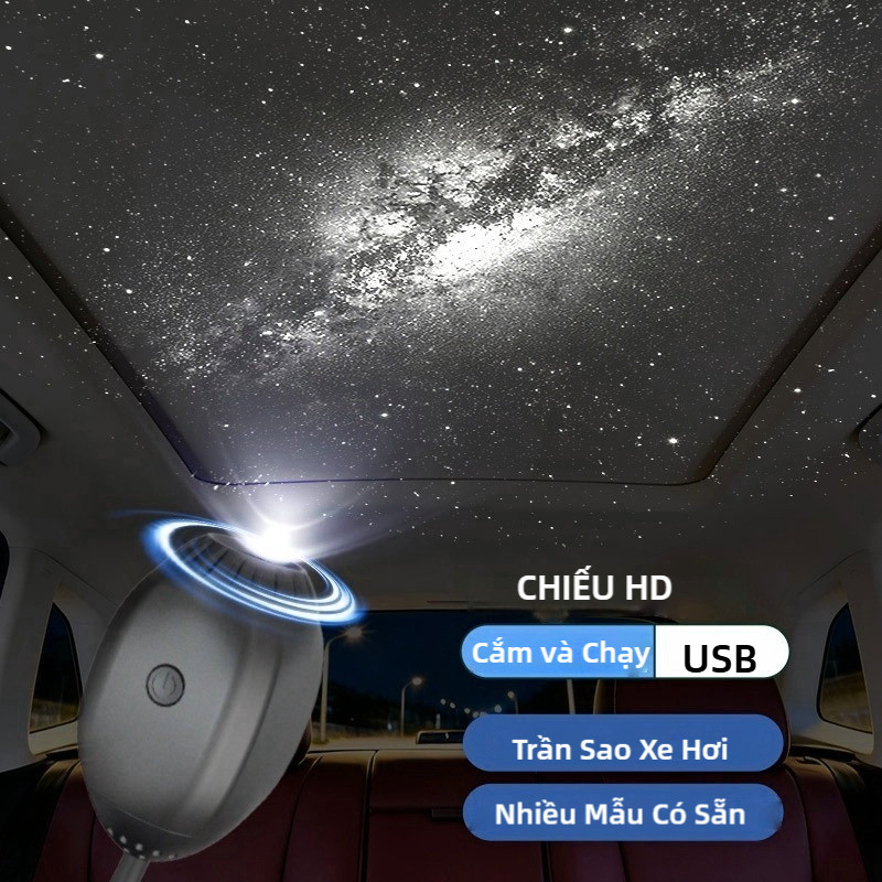 Đèn chiếu bầu trời sao mini USB SEAMETAL cho ô tô, đèn LED nội thất xe hơi có thể uốn cong và điều chỉnh góc độ