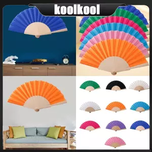 Quạt gấp nhiều màu thăng hoa Kool 9Inch DIY để cá nhân hóa dự án thủ công nghệ thuật
