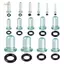 PNPIA- 2 Chiếc Kính Đo Tai Bộ Kéo Dài Ngắn Côn Mở Rộng 1.6-16mm Kéo Dài Tai Đường Hầm Và Phích Cắm Cơ Thể Xuyên Trang Sức