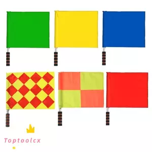 TOPTOOLCX Linesman Cờ, Chống nước có tay cầm bọt biển Cờ trọng tài, Cờ phát hành nhiều màu chuyên nghiệp Bóng chuyền Đồ dùng bóng đá