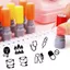 Trẻ em Hoạt Hình Mini Seal Tập Thể Dục Ghi Hàng Ngày Họa Tiết Thực Phẩm Thêu Sò Tem Nhựa Có Mực